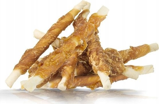 Hau&Miau Pausesnack przysmak dla psa, patyk ze skóry owinięty kurczakiem 1kg