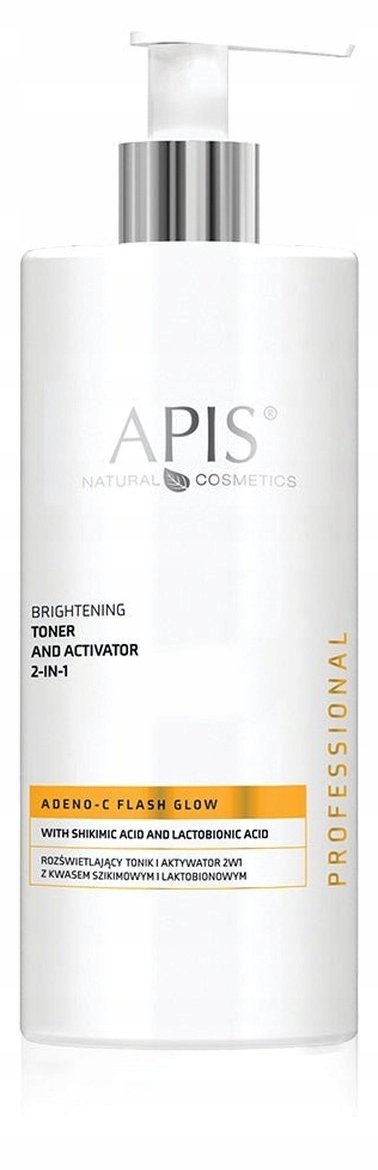Apis APIS_Adeno-C Flash Glow rozświetlający tonik i aktywator 2w1 500ml