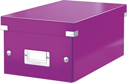 Leitz Pudło archiwizacyjne Leitz Click & Store na płyty DVD fioletowe (10K261N)