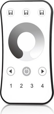 R6 nuotolinis valdymo pultelis, 4 zonų