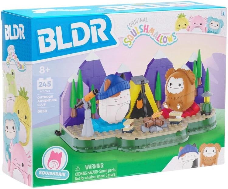 Usorteret BLDR Squishmallows Building Campout with Cam and Benny