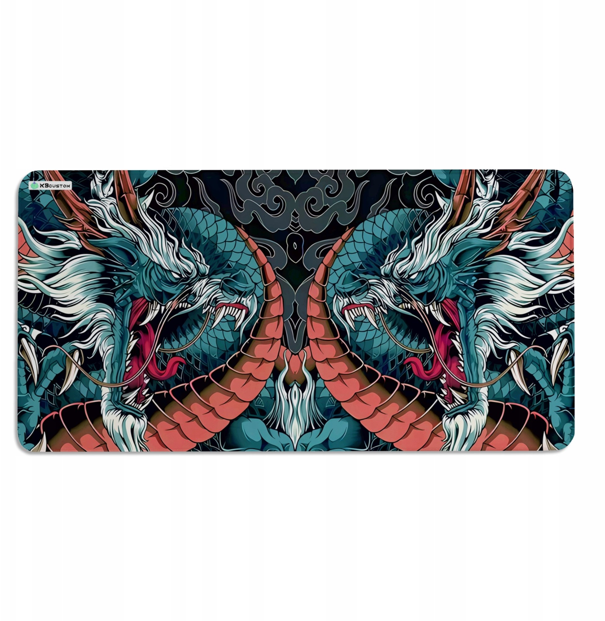 Podkładka KBcustom DUŻA PODKŁADKA MATA POD MYSZKĘ MYSZ 120x60cm XXXL KBcustom Biurko Dragon 61
