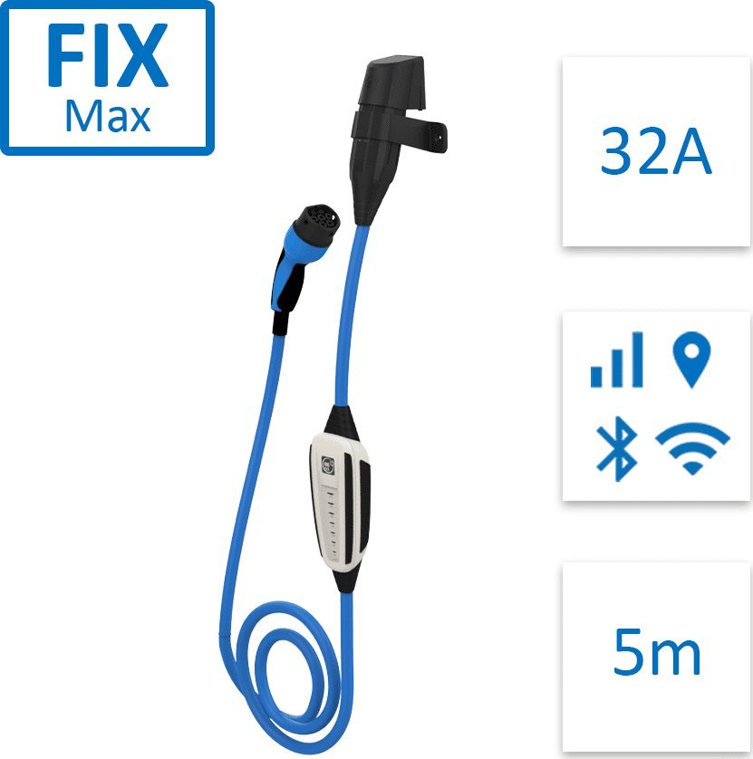 Фото - Зарядний кабель для електромобіля Ładowarka NRGkick Fix Max 32A Bluetooth + WiFi, GSM/GPS/SIM 22kW 5m (12601
