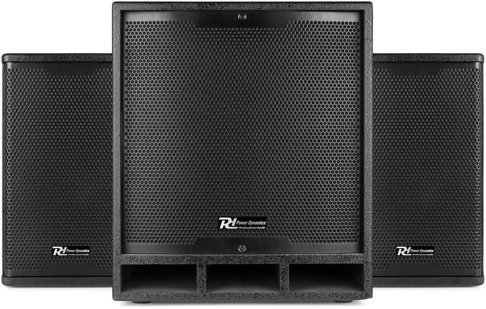 Zestaw nagłośnieniowy ComboSet 1200W subwoofer 12'' 2x kolumna 6,5'' Power Dynamics one size