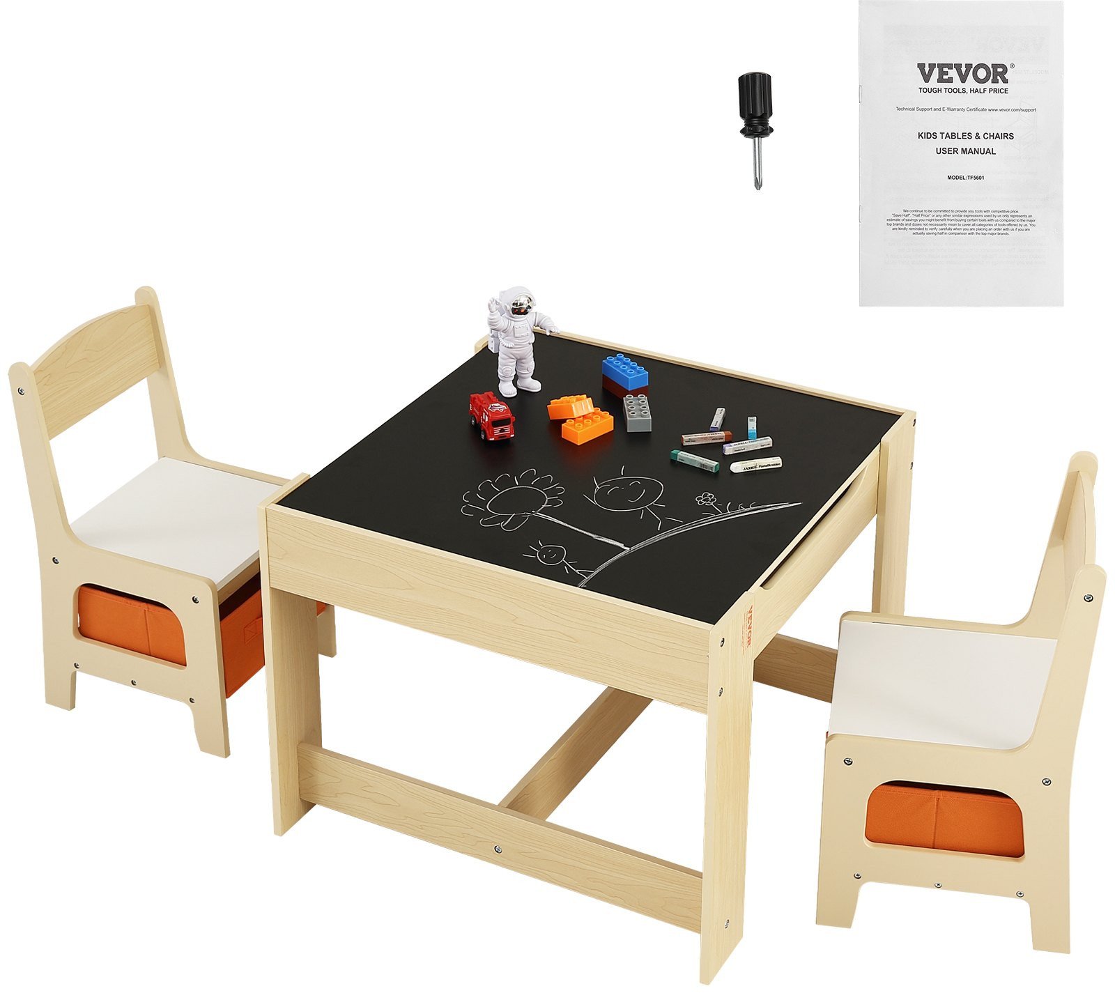 Zestaw Mebli dla Dzieci Stolik i 2 Krzesełka