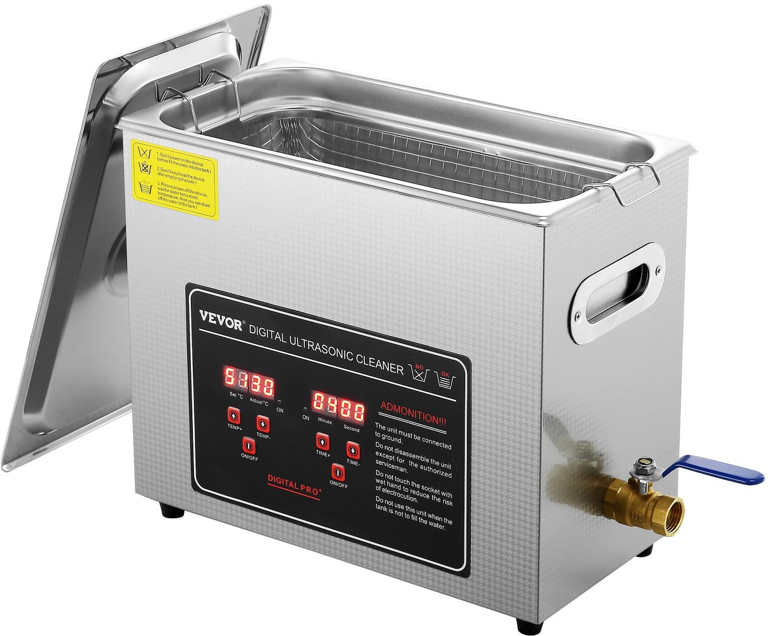 Myjka Ultradźwiękowa do czyszczenia biżuterii narzędzi 6L 180 W