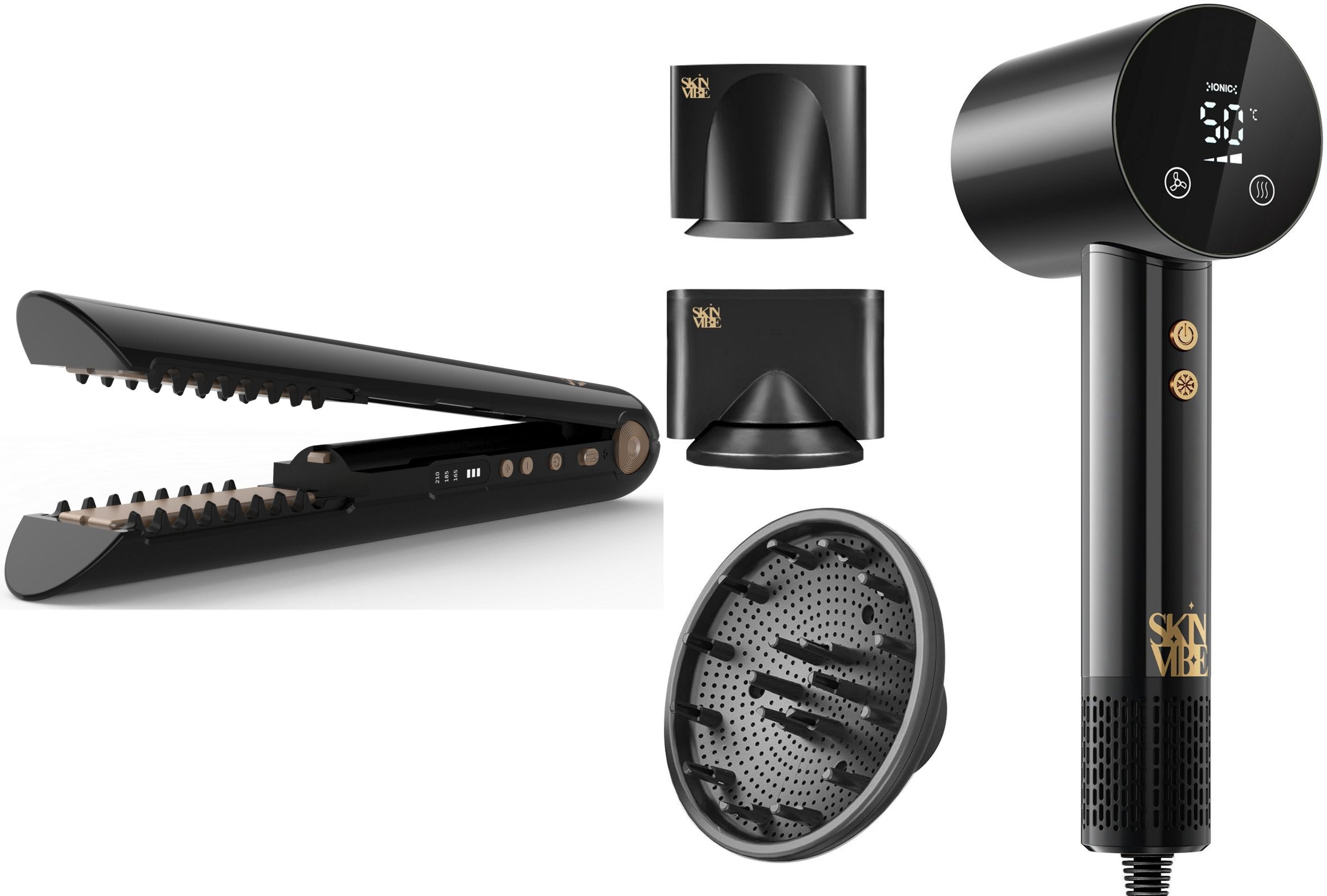 Prostownica SkinVibe SkinVibe Luna MiniWireless (SV-003BK) + SkinVibe Libra AirLoom (SV-002BK)