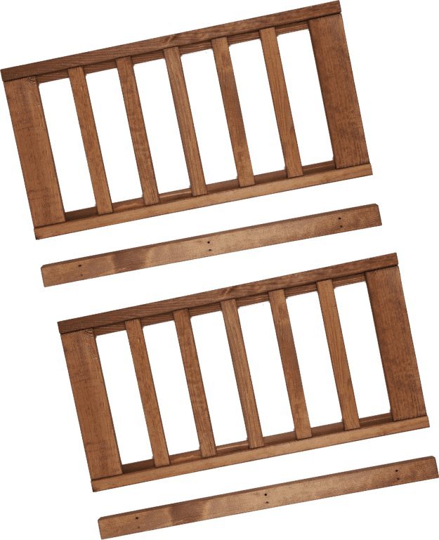 Wamar-Sosenka Półka 2 szt na skrzynki do regału drewnianego LSR Brązowy 70x33cm Olejowany