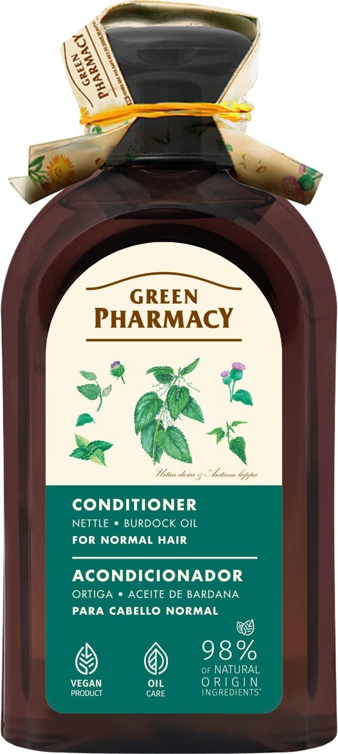 GREEN PHARMACY Odżywka do włosów normalnych Pokrzywa i Olej łopianowy 300 ml