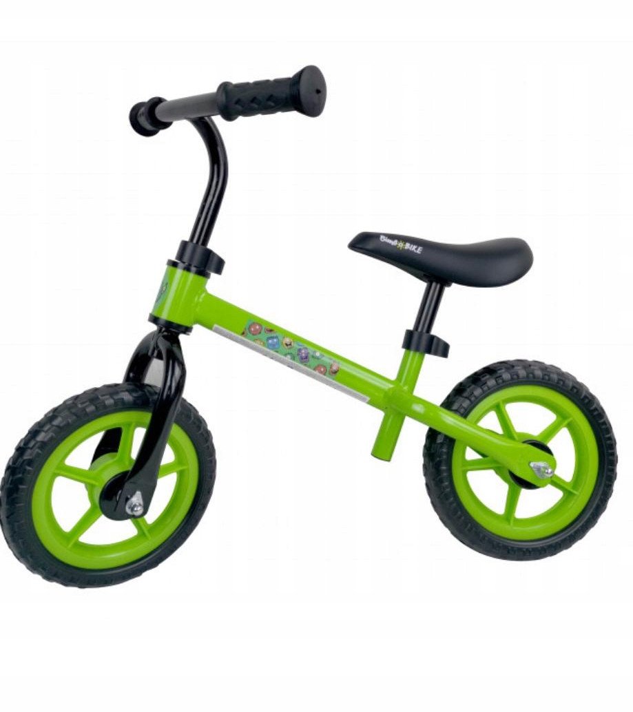 Children's bike MONSTERS, 83 x 35 x 63 cm, black/green.