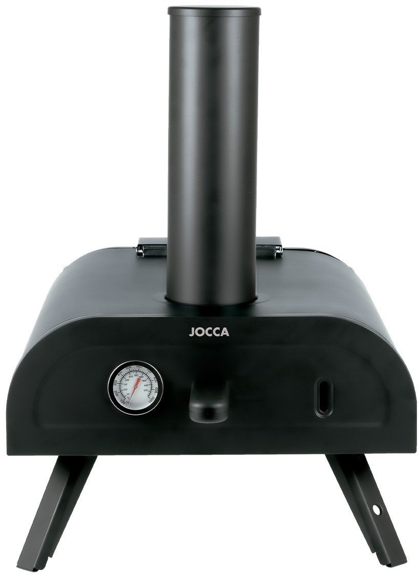 Jocca Przenośny piec do pizzy na pellet i drewno czarny