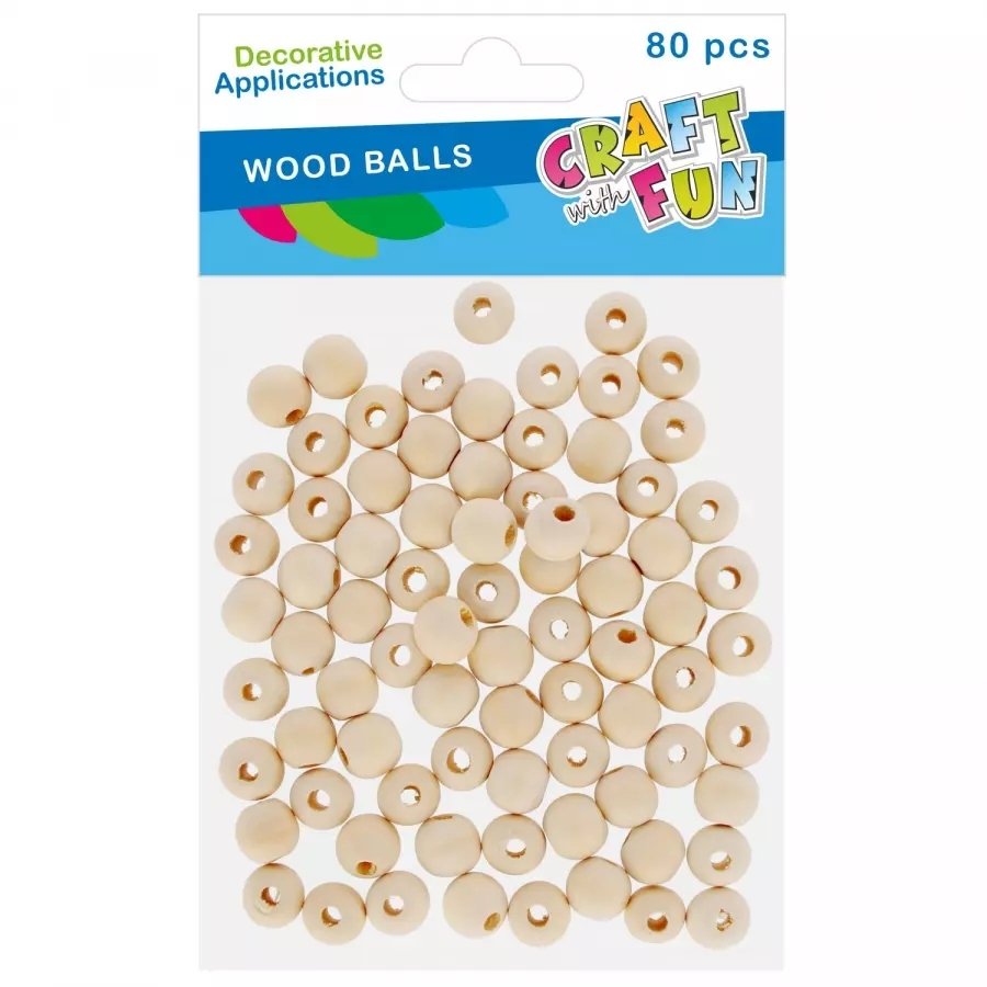 Craft with Fun Ozdoba Kulki Drew 10MM 80SZT CF PBH 12/144