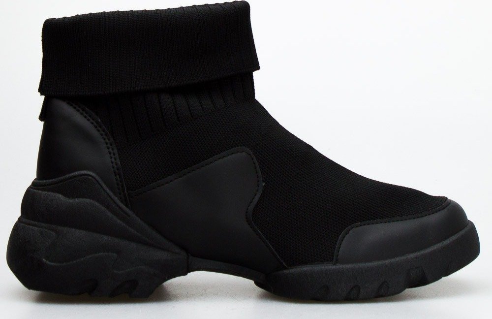 Seastar Sneakersy ze skarpetką czarne-37