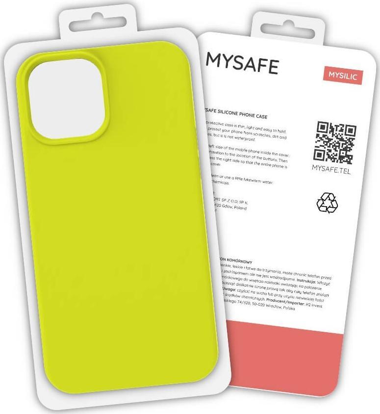 Фото - Чохол Mysafe MYSAFE ETUI SILIKONOWE IPHONE 13 PRO MAX ŻÓŁTY PUDEŁKO