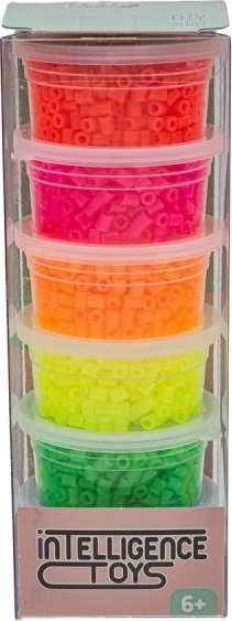 DK Koraliki Do Prasowania 3000szt, Prasowanki, Do Prasowanek, 6 Kolorów, Zapas - FLUORESCENCYJNE MIX...