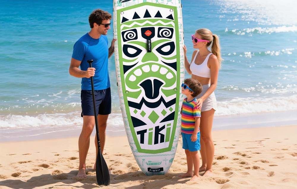 Dunlop Deska do pływania SUP FunWater Tiki SUPFW05D 3,2m (zielona)