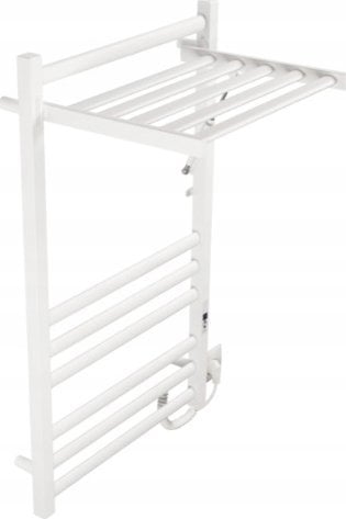 Elektryczna rozkładana suszarka łazienkowa TVB HydroVert P12 500x900 z czujnikiem temperatury i timerem (biała) 235 W500x900