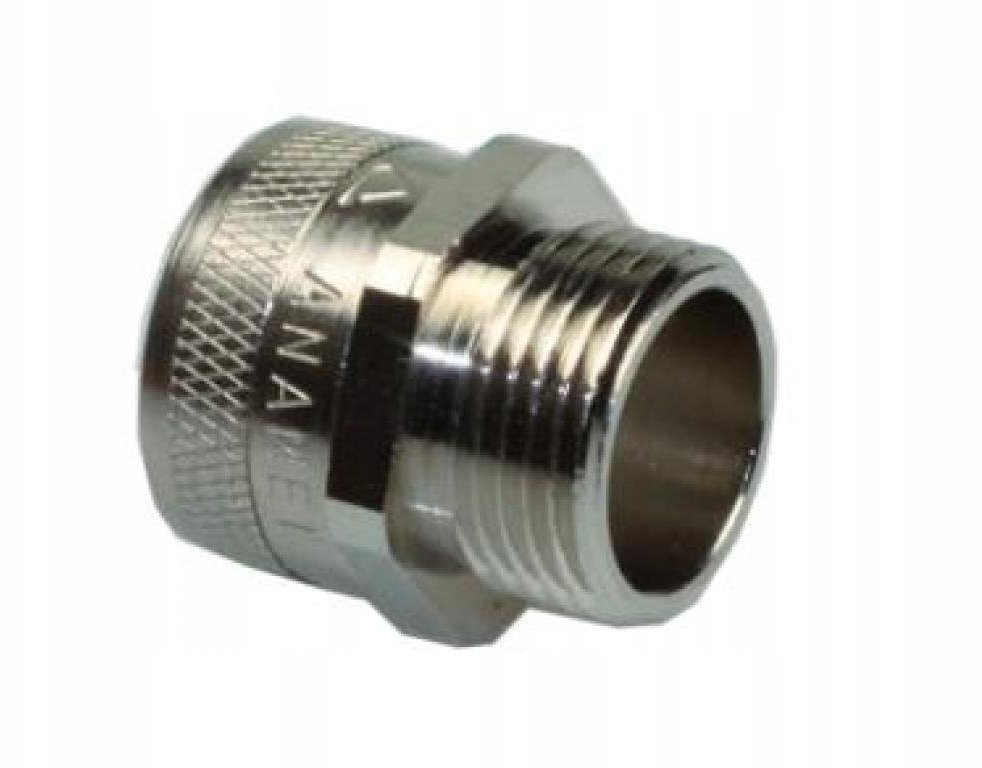 Stasiński Dławik ANACONDA STRAIGHT FIXED FITTING IP54 PG48 MALE FOR FCD/FCE 50, NICKELPL. BRASS 2602...