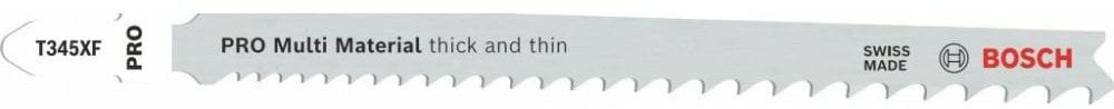 Bosch BOSCH Brzeszczot T Pro Multi Material Thick and Thin T345XF 132 mm /2szt.
