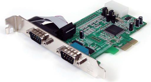 Фото - PCI-контролер Startech.com Kontroler StarTech PCIe x1 - 2x Port szeregowy RS-232 DB9  (PEX2S553)