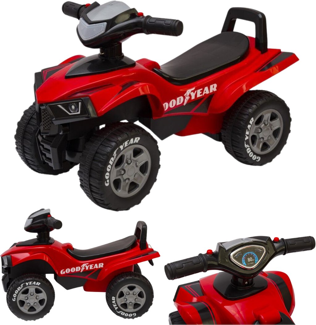 Jeździk odpychacz chodzik quad w kolorze czerwonym