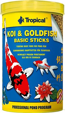 Фото - Корм для риб Tropical Pokarm dla rybek Koi&Goldifsh Basic Sticks 4Kg  (40372)