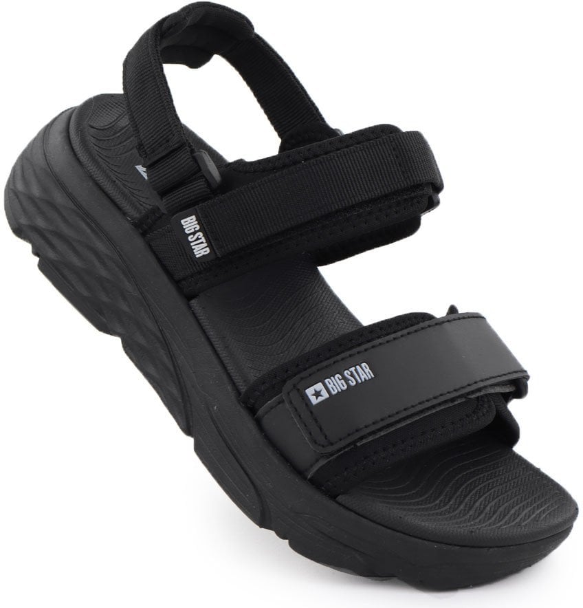 Sandały sportowe damskie na rzep czarne Big Star RR274A076 36