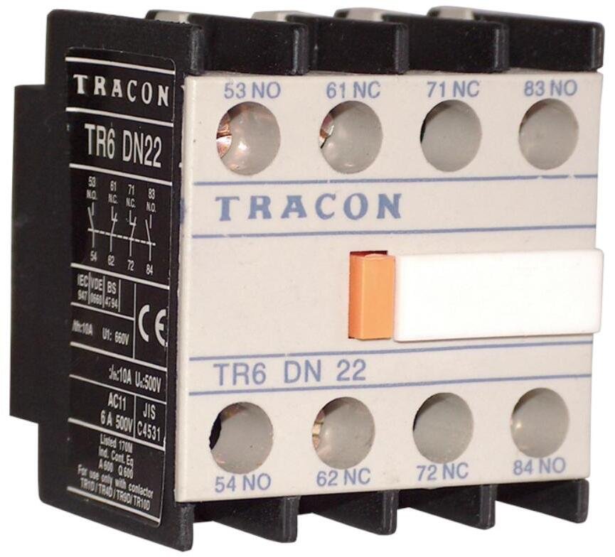 Tracon Electric Osprzęt instalacyjny TNC1K i TNC1E 1NO+3NC (TNC6DN13)
