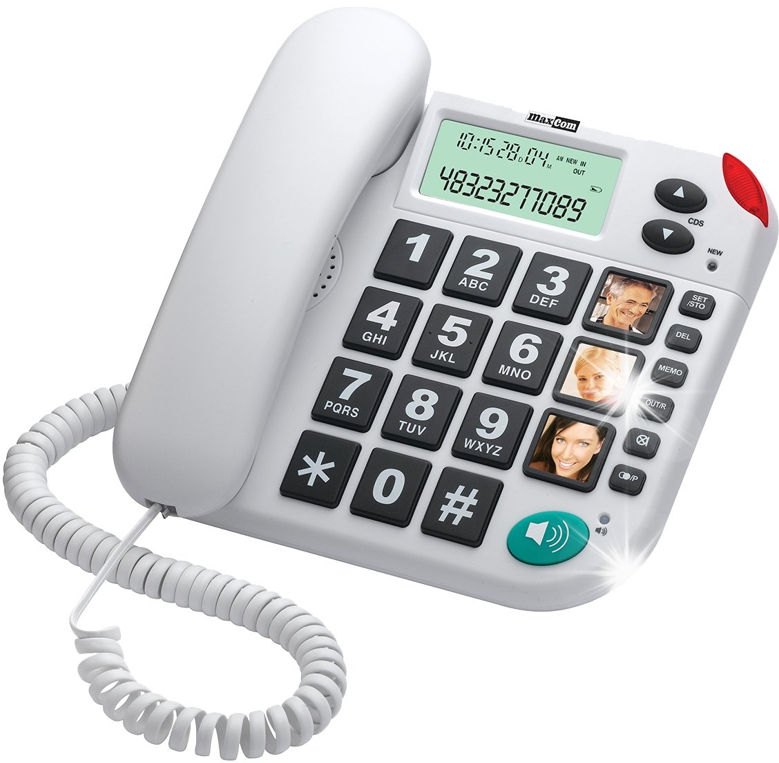 Telefon stacjonarny Maxcom Telefon Stacjonarny Maxcom KXT480BI głośnomówiący