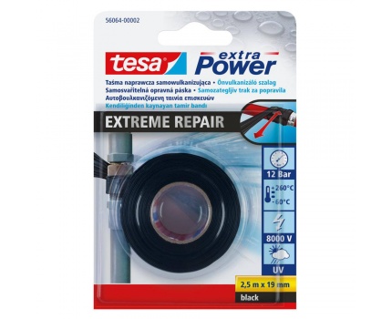 Tesa Taśma EXTREME samowulkanizująca silikonowa 2,5m 19mm czarna H5606402