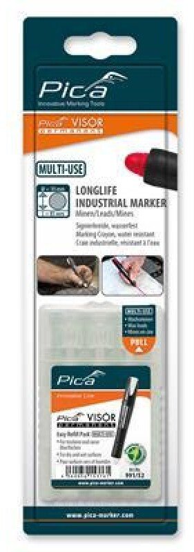 Pica-Marker Pica VISOR permanent replacement refills white / SB