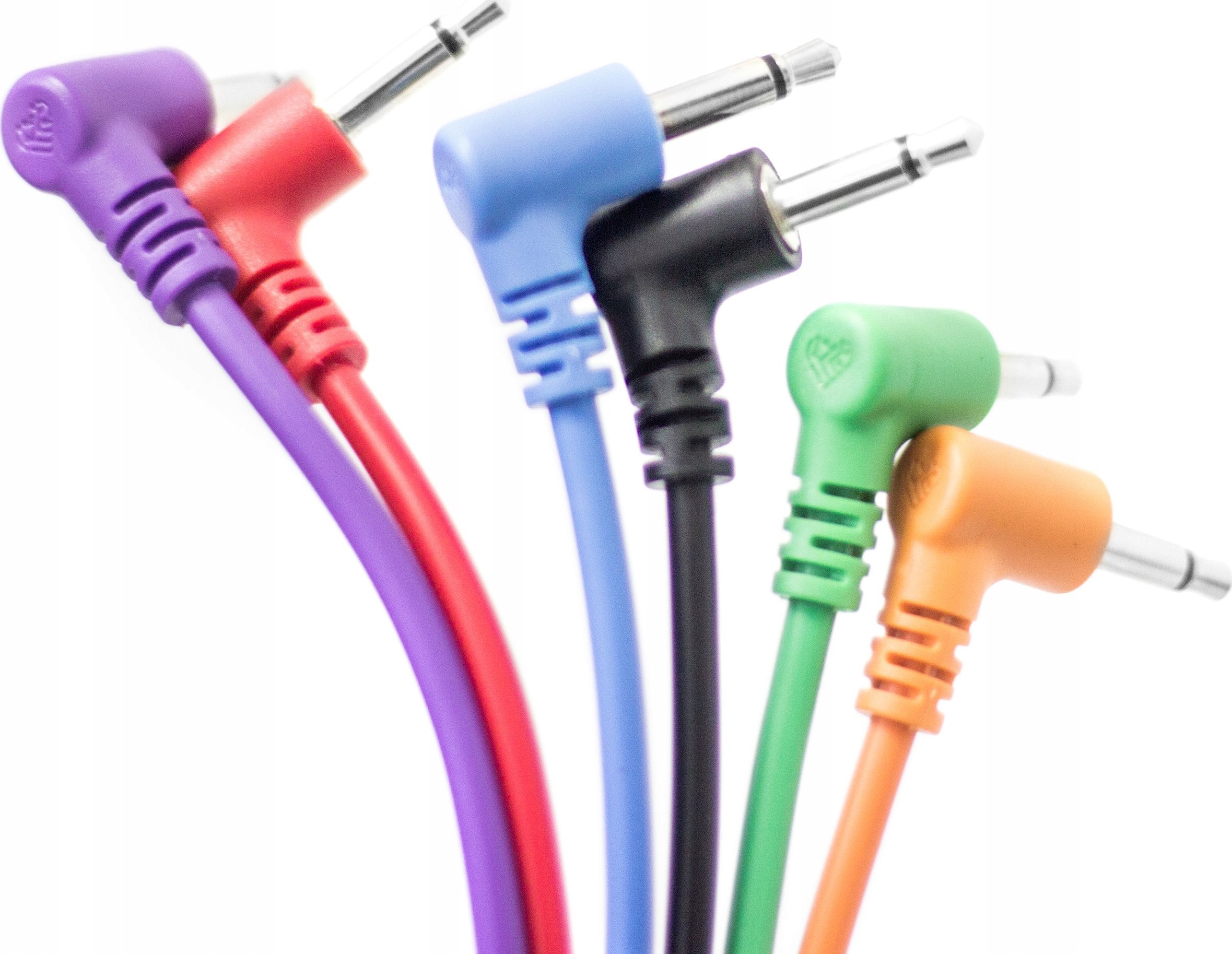 Kabel Medialove Jack 3.5mm - Jack 3.5mm 0.45m fioletowy (MINIPATCH6X45ANG)