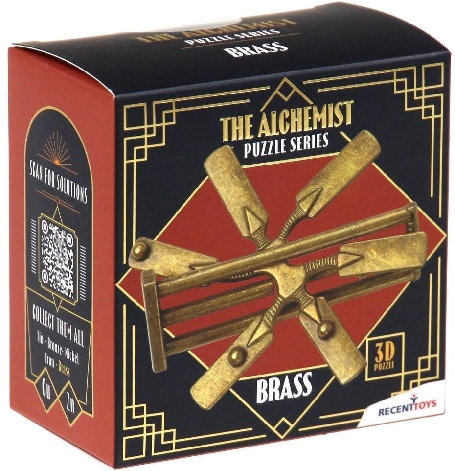 Recent Toys The Alchemist Puzzles: Brass łamigłówka Recent Toy