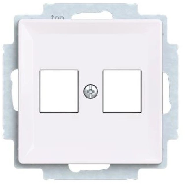 ABB Pierścień nośny z pokrywą RJ45 Rutenbeck płaski ZONI biały 5014T-A02018 500 2CHT292018A4500