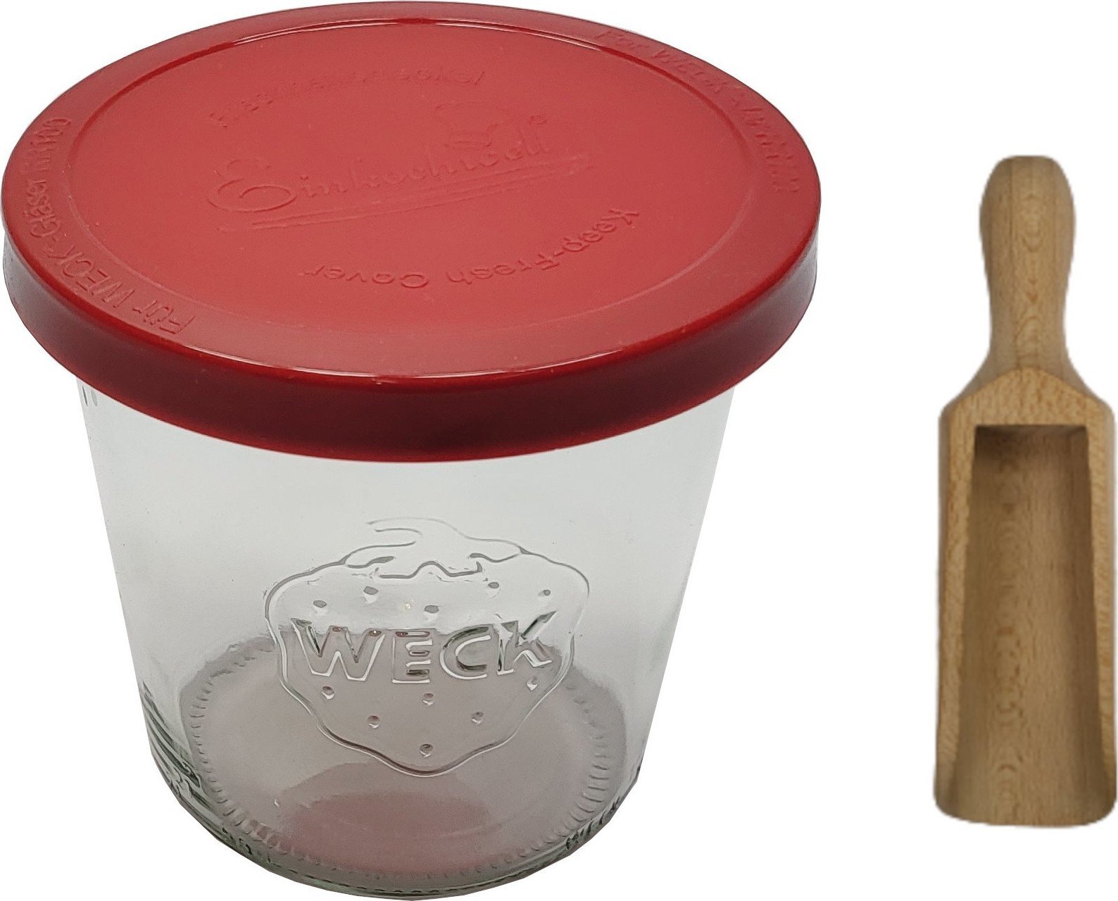 Wamar-Sosenka Zestaw Słoików WECK Pojemność 160 ml średnica 60mm 6 sztuk + Silikonowe wieka, miarka