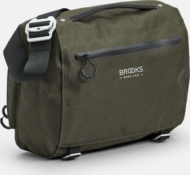 Brooks Torba na kierownicę BROOKS SCAPE HANDLEBAR COMPACT BAG, Mud Green, Pojemność 10L, Klick Fix® ...