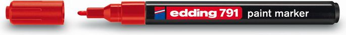 Edding Marker lakierowy 791 1-2mm CZERWONY (791CZ ED)