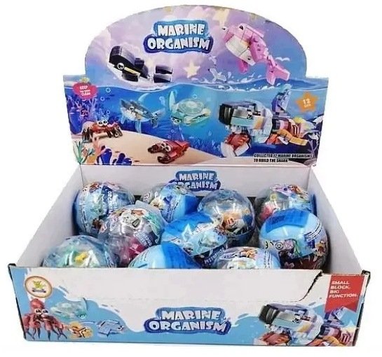 Hipo Klocki zwierzęta morskie w kuli 12/op H14410 57867