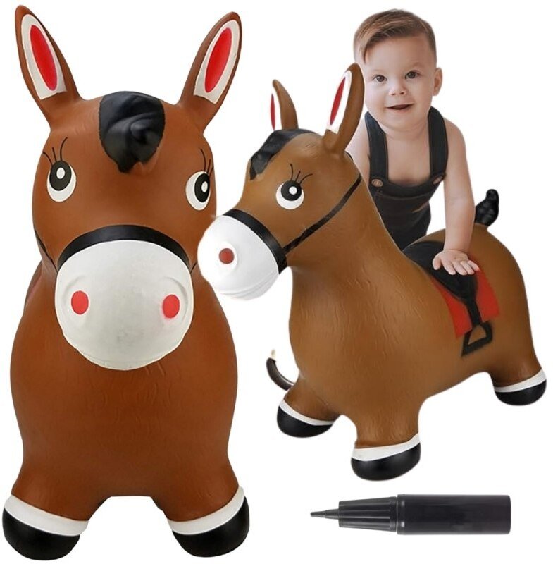 Woopie Skoczek Gumowy do Skakania Konik + Pompka (54603)