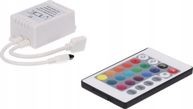 Prescot Sterownik do taśm ledowych RGB Prescot z pilotem podczerwieni 72W PR-RGB-72-24K-IR