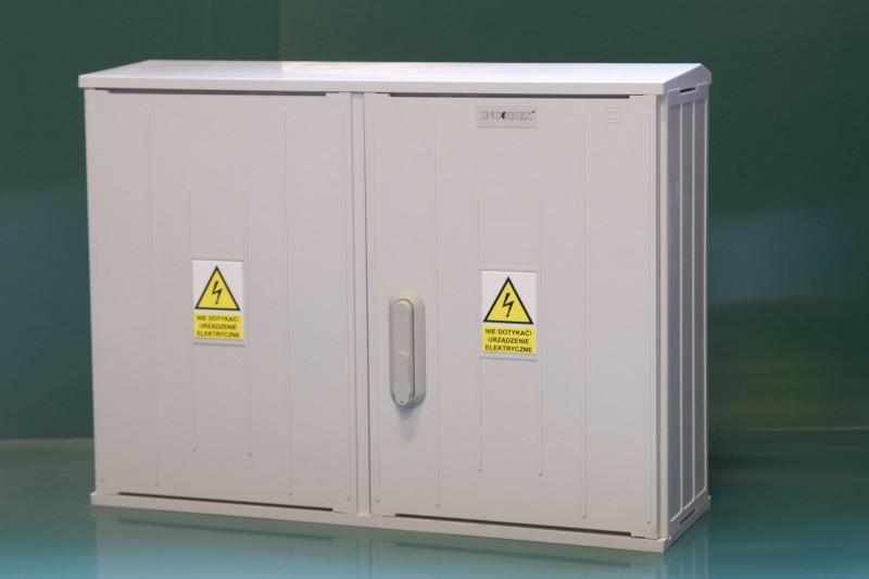 Incobex Obudowa termoutwardzalna SSTN 53x58x25 zamek cięgła kątowniki daszek skośny - IOB-42210-002