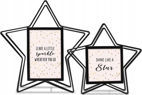 Ramka Hama ZESTAW 2 RAMEK PORTRETOWYCH "STELLA" 10X10CM I 10X15CM CZARNA