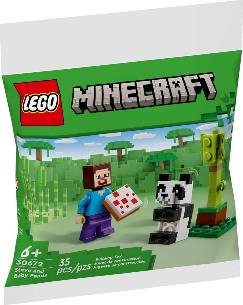 LEGO Minecraft Steve i mała panda (30672)