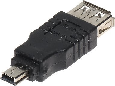 Adapter USB TST USB-A - MiniUSB Czarny (USB-W-MINI/USB-G)