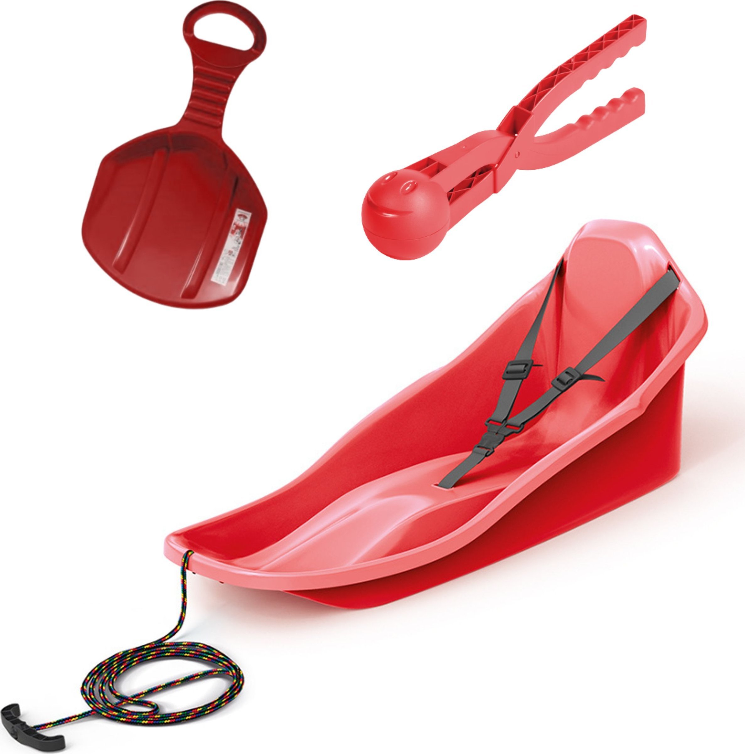 Prosperplast Sanki z oparciem TOPO + Ślizg na zimę + Śnieżkomat