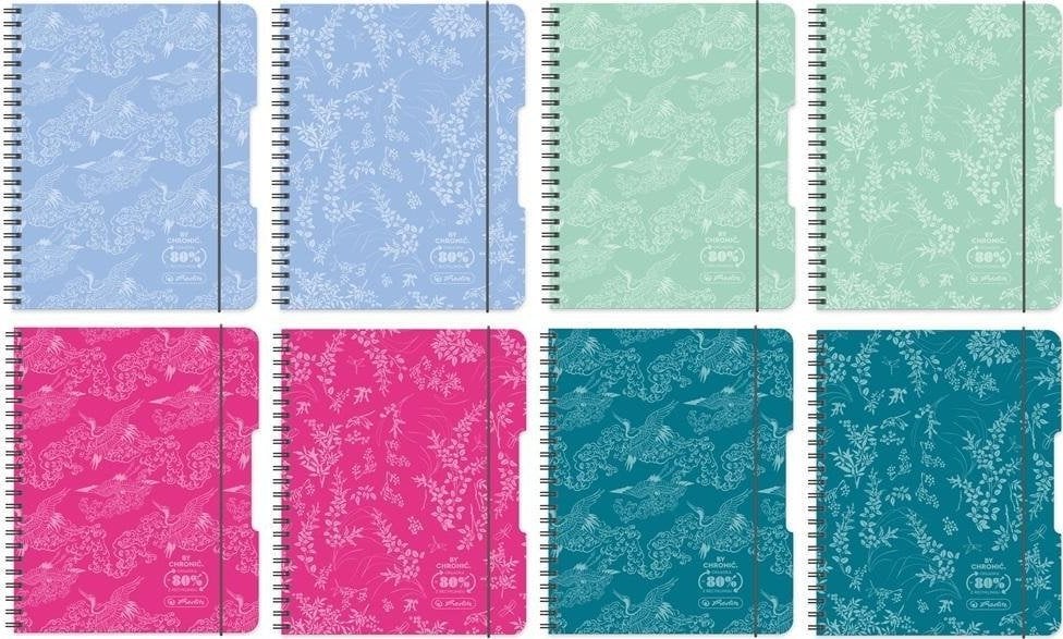 Brulion na spirali B5/80K kratka mix (4szt)