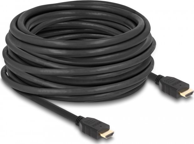 Kabel Delock Delock - Highspeed - HDMI-Kabel mit Ethernet - HDMI mannlich zu HDMI mannlich - 12 m - Schwarz - Support von 8K 60 Hz, bis zu 48 Gbps Dat