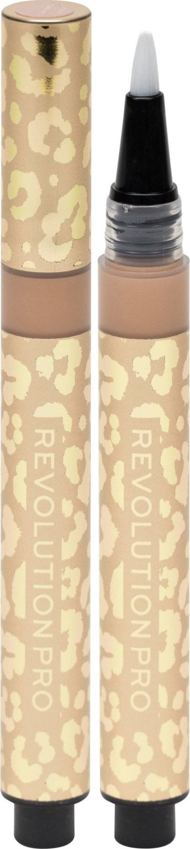 Makeup Revolution , Brightening and Tightening, Cream Concealer, Caramel Nude, 2.2 ml For Women