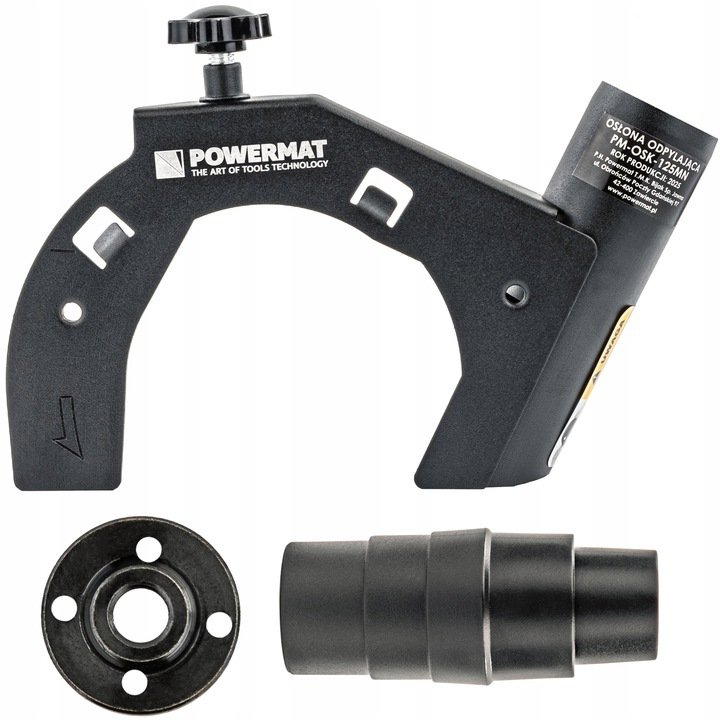 Powermat Osłona przystawka przeciwpyłowa odsysająca do szlifierki kątowej 115-125 MM