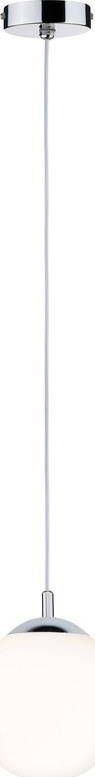 Lampa wisząca Paulmann Globe Lampa wisząca IP44 max. 20W E27 Satynowy/Chrom 230V Szkło/Metal